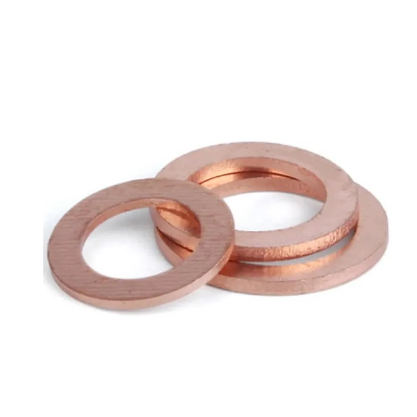 Arandelas planas de cobre 10 Uds M6 M8 M10 M12 M14 M15 M16 M18 M19 M20 espesor 2mm Arandela de cobre sólido cuña anillo plano anillos junta sello arandelas planas