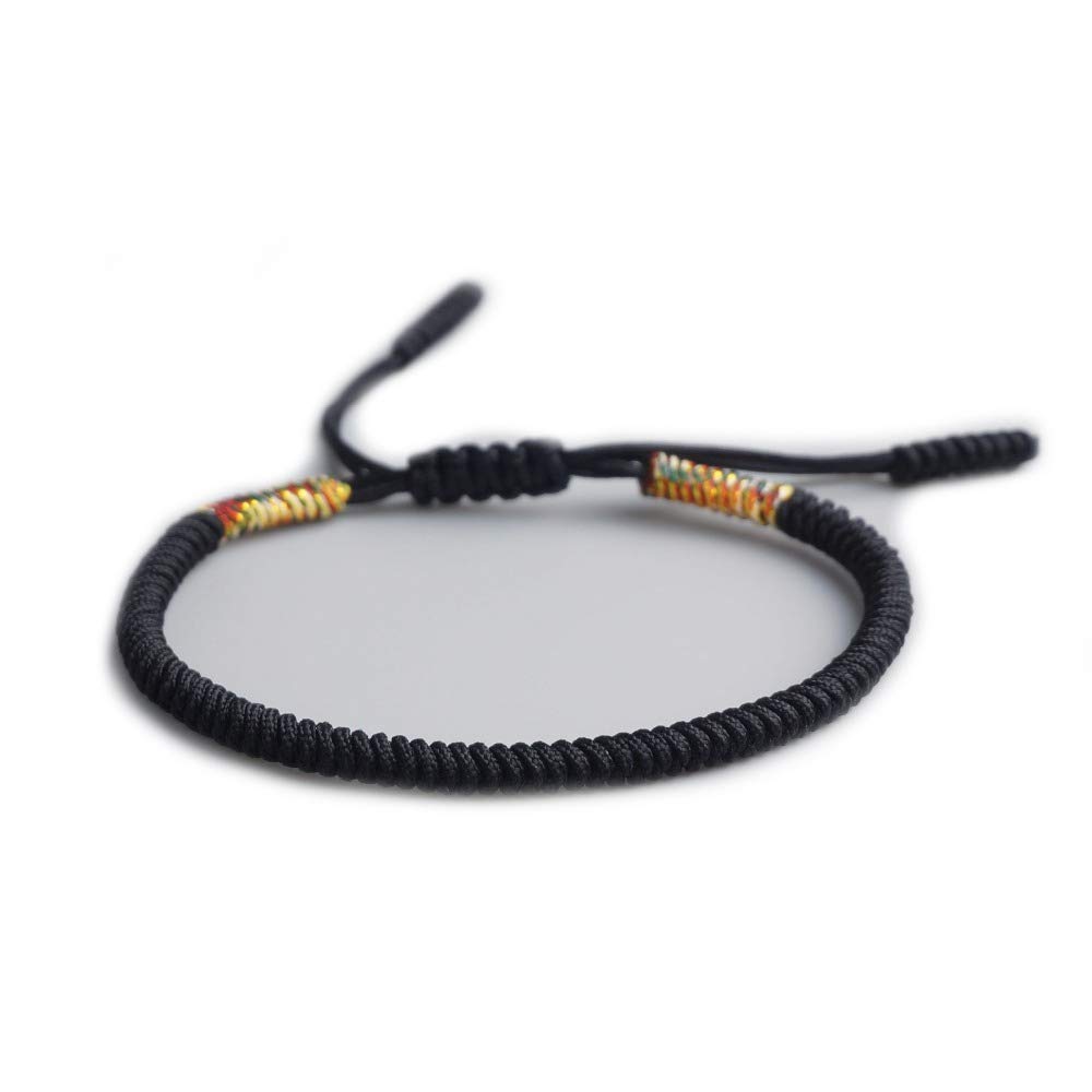 EXINOX Pulsera Tibetana de Nudos | Hombre Mujer | Pulsera Tradicional Budista