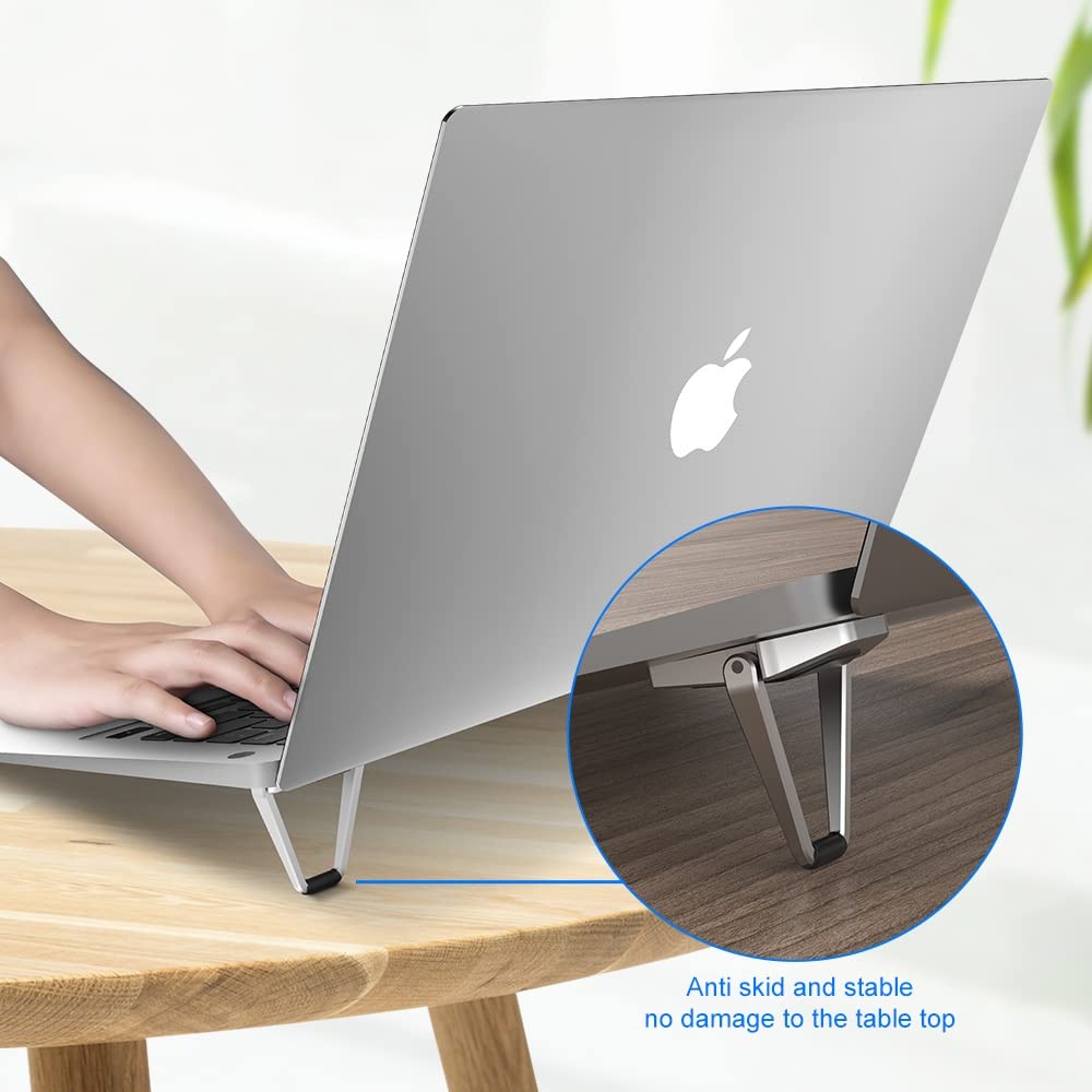 Stojak na laptopa przenośny stojak na laptopa akcesoria suporte notebook składany mini uchwyt chłodzący akcesoria uchwyt regulowany stojak na laptopa