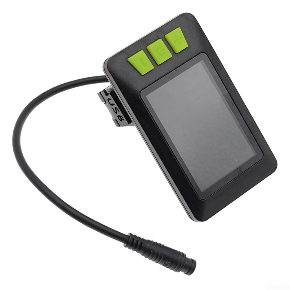 Display LCD per bici elettrica, schermo a colori, misuratore di velocità, dati intelligenti con pannello di controllo USB per bici elettriche