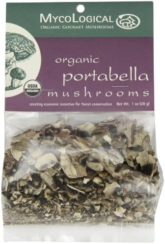 Mycological Dried Organic Portabella Mushrooms, 1 Ounce Package