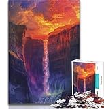 Rompecabezas de 1000 Piezas con Paisaje de Cascada galáctica para Adultos, Juguetes educativos de Aprendizaje, Juegos Familiares, Regalos para Amigos y Familiares (38x26cm)