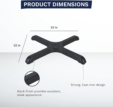 CenPro Commercial 22x22 Table Base