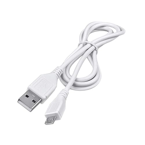 Miniatura 5 de 5ft White Micro USB Data Cable Cord Compatible with SANEI N80,N60,N79 7, N82 7.9 Android WiFi Tablet PC