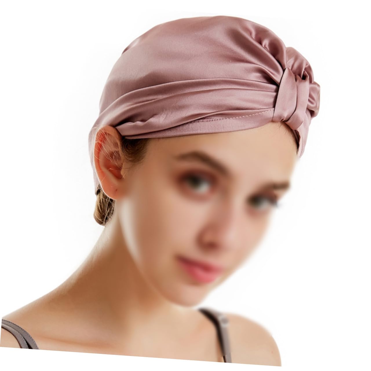 Healvian 2stücke Seidenhaube Für Schnelles Trocknen Von Haaren Robuste Bequeme Und Absorbierende Haarturban Für Zuhause Fitnessstudio Und Reisen Gummi Rot