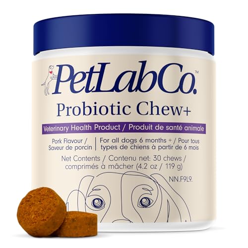 PetLab Co. Probiotics for Dogs - Support Gut Health, Itchy Skin, Seasonal Allergies, and Yeast with Each Tasty Chew - Dog Probiotics - Safe for Small, Medium and Large Dogs - Packaging May Vary