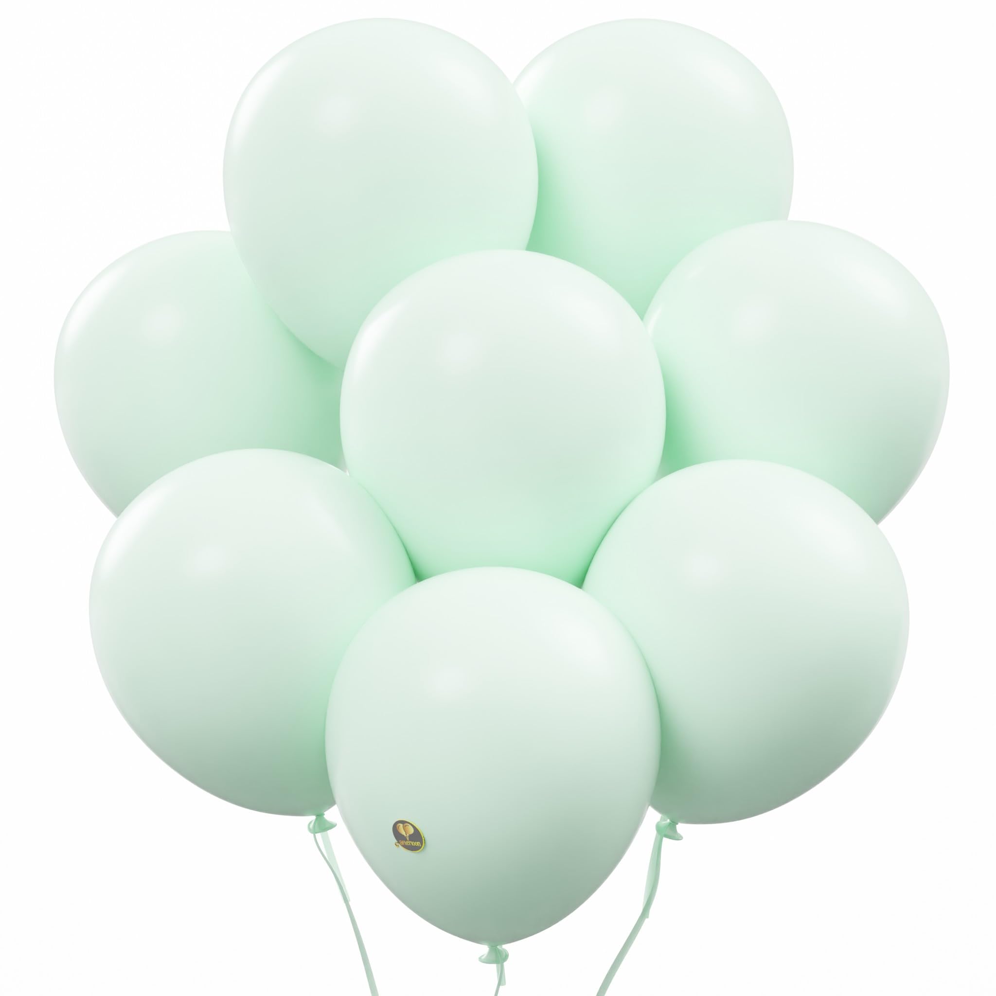 AFTERLOON® Biodegradable Balloons 24 pcs Pastel Green 12 Inch, Natural Rubber Latex Plastic-Free Alternative Matte Color Durable Thickened Extra Strong Helium Float, ballon Globos Decor De Fiestas