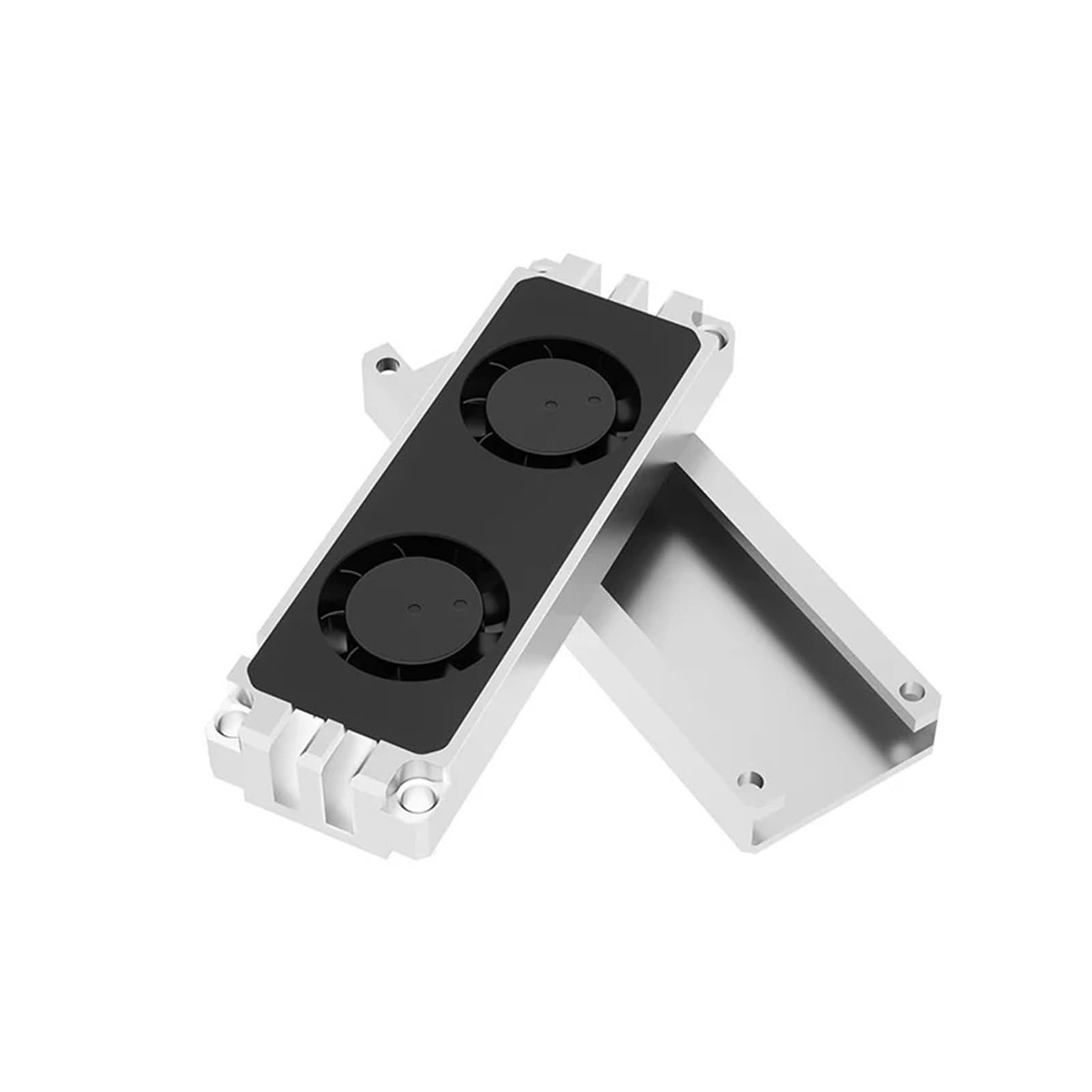 Radiateur de disque dur double ventilateur argent noir HDM2280-FT contre la surchauffe SSD
