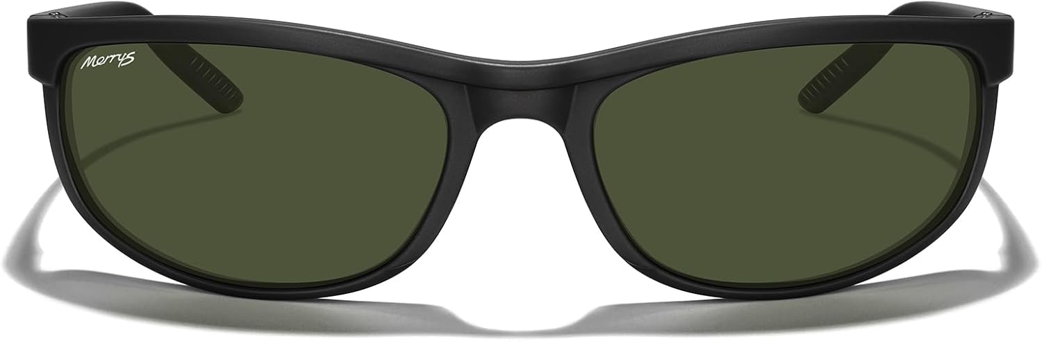 MERRY'S Wrap Around Sport Polarized Sunglasses for Men Women Driving Fishing Cycling Running UV400 Protection S3027 - Image 2