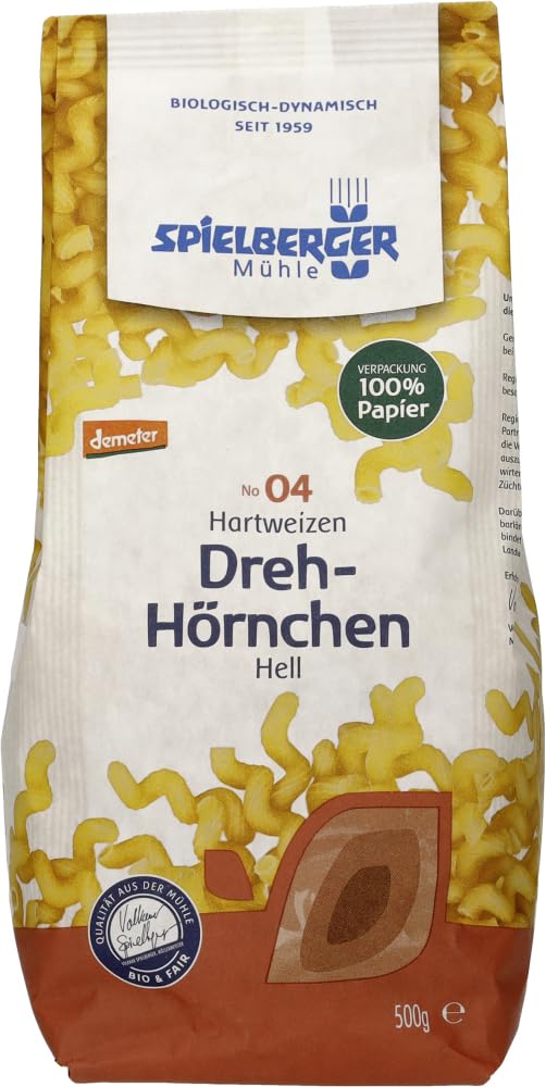 Dreh-Hörnchen, Hartweizen, demeter 18 x 500 g