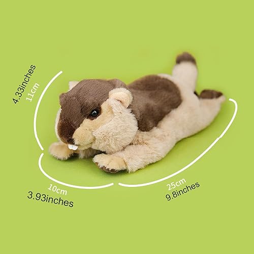 Miniatura 2 de keaiart-ly Juguete de peluche de la marmota del Himalaya, pulsera de peluche de marmota del Himalaya, peluche de marmota