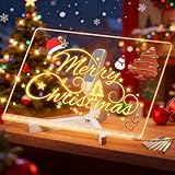 LED Notiztafel mit Farben LED Drawing Board Light Board Drawing Schreibtafel mit 7 Farben Stift mit Verstellbarem StäNder Beleuchtetes Wordpad Abwischbar Schreibtafel Memo