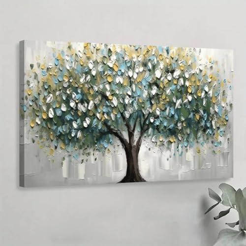 Peinture murale sur toile de l'arbre de vie pour salon de 30x45cm