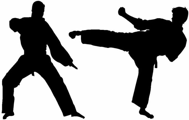 Download Wall Decals Murals Taekwondo Wall Decor Flying Kick Stickers Karate Silhouette Decal Karate Kick Wall Decal Martial Arts Decal Large Karate Decal Home Living