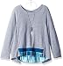 Amy Byer Big Girls' Long Sleeve Crossover Back Knit Top