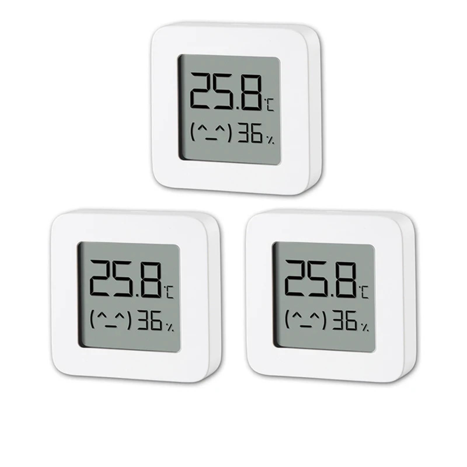 Higrómetro digital de interior, Termómetro inteligente inalámbrico Bluetooth higrómetro Monitor de temperatura ambiente 1/2/3 piezas(3pcs)