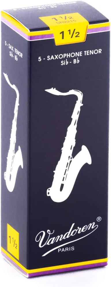 Vandoren Tenor Saxophone Reeds #1 1/2 - 5 Pack