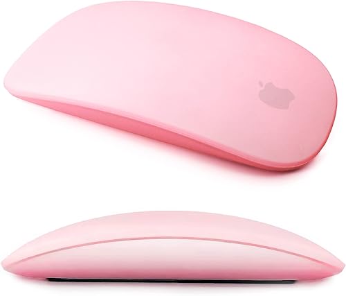 IRAINSUN Funda de silicona para mouse Apple Magic Mouse 1 y 2, a prueba de caídas, a prueba de polvo, funda ultrafina (rojo)