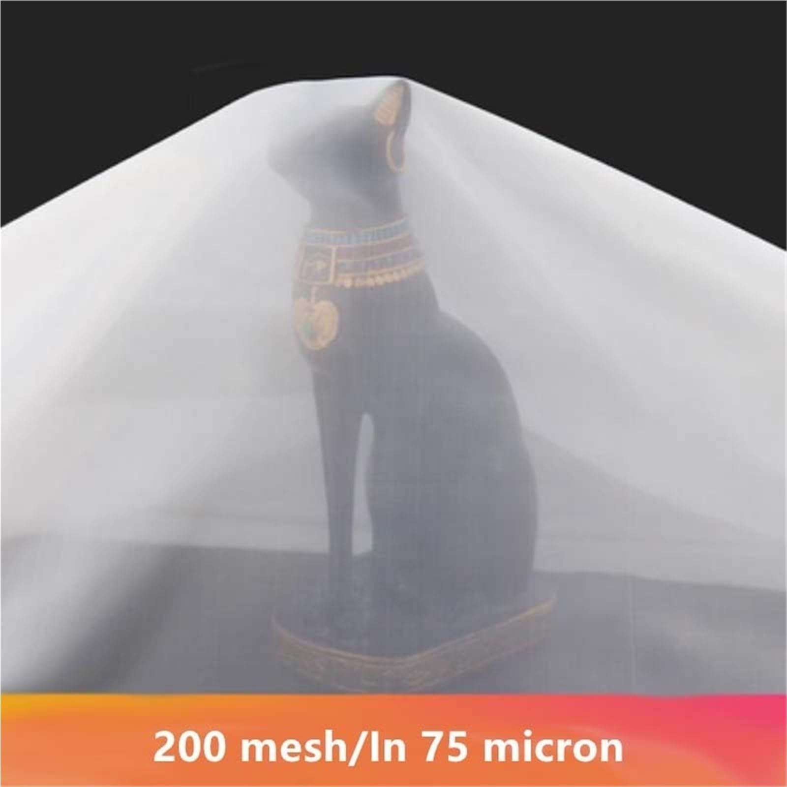 Nylon-Mesh-Gewebe 350/400/450/500 Mesh-Gaze-Filtersieb, weißes Nylon-Netzgewebe for Bohnenkaffee, 1 Stück(200 * 1MM*10M)