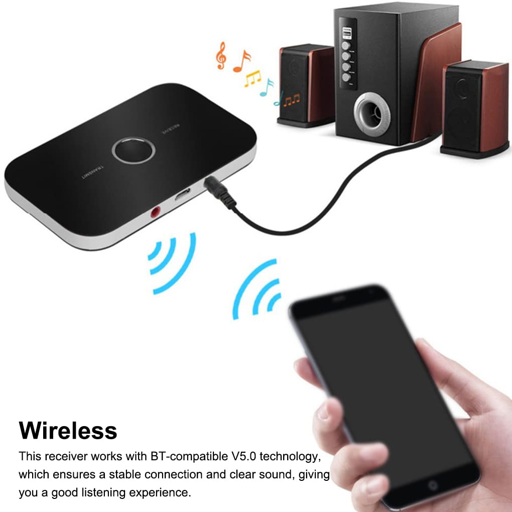 Lot de 5 émetteurs Bluetooth compatibles AUX TV MP3 MP4 4 Mbps Récepteur de musique Adaptateur d'amélioration de remplacement pour ordinateur domestique PC