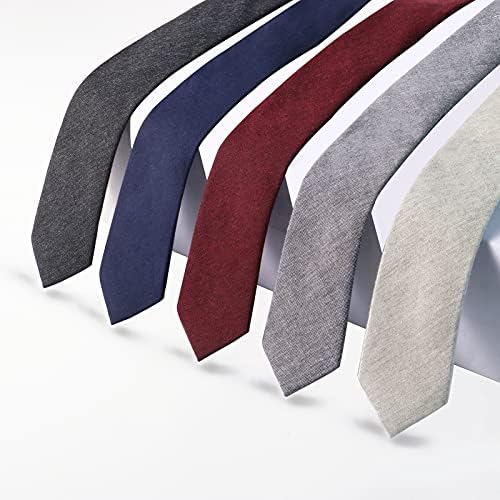 HOULIFE Ties for Males, Stable Mens Tie, Cotton Stripe Skinny Ties for Males, Slim Males’s Neckties for Wedding ceremony Social gathering 4 51H72m 0AuL. AC