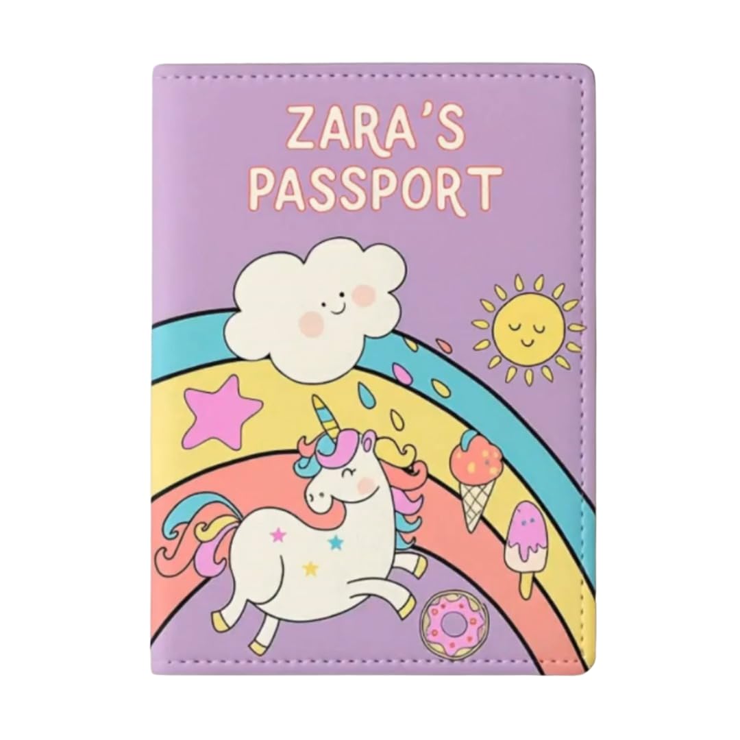 Multicolored PU Leather Women's Passport Holder (SNPNC-CUS-PASS-0206)