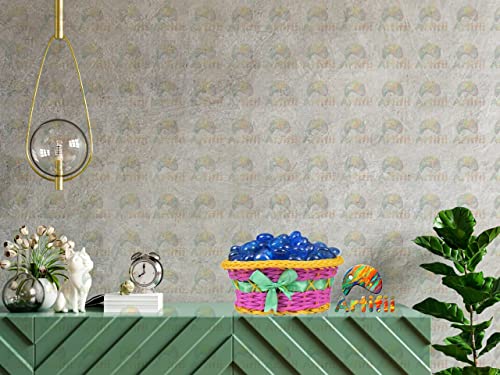 Image of Decorative Decorative Stones for Vase Filler or Pebbles for Home Decor /Decorative Capsule Pebbles /Glass /gravels /Stone /Beads for Aquarium, Table, vase, Fountain (Dark Blue, 480 Gram)