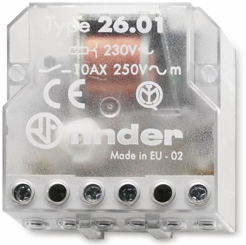 finder Télérupteur pour encastrement 26.01.8.024.0000 1 NO (T) 24 V/AC 10 A 2500 VA 1 pc(s)
