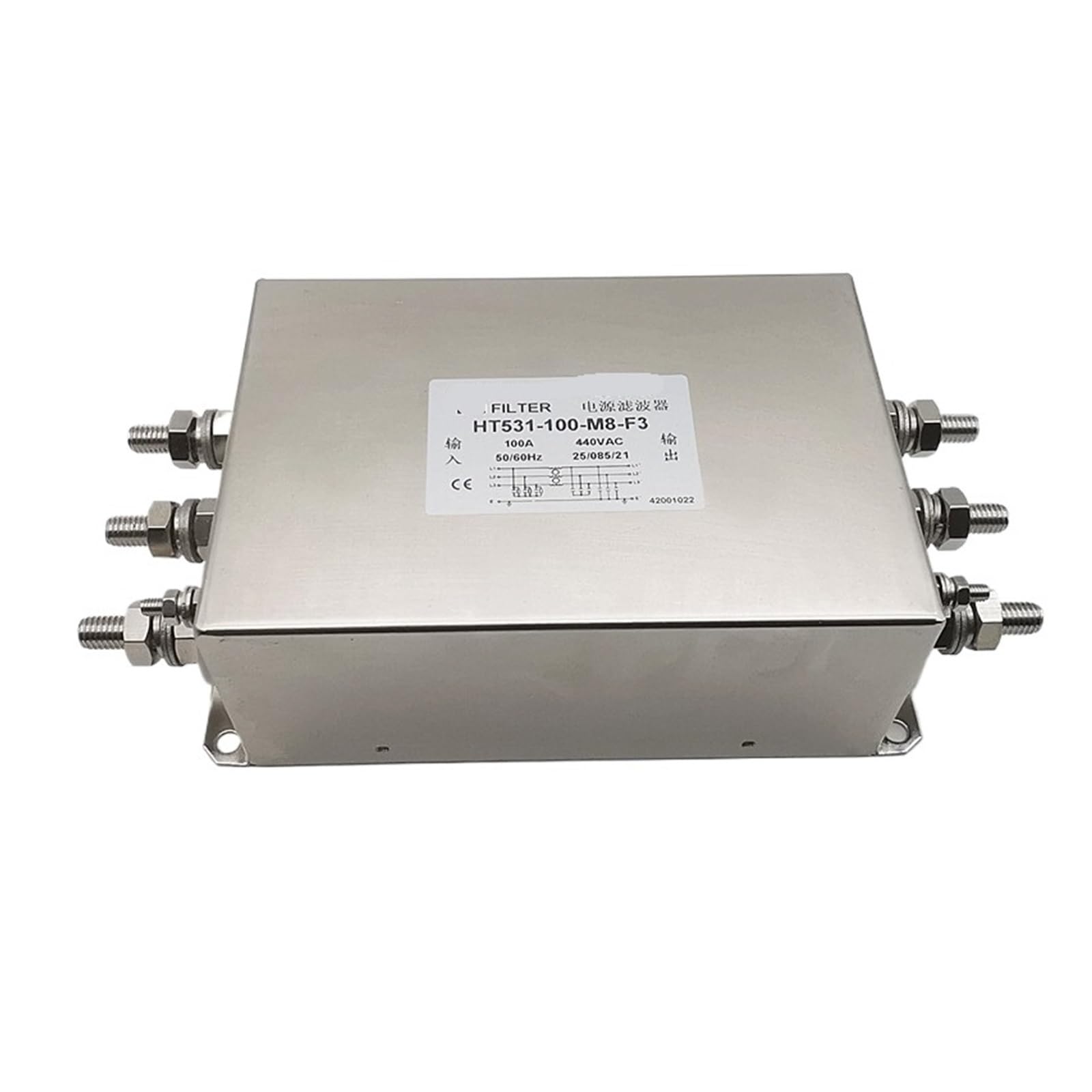 Filtro de potencia trifásico 380V CA HT531 amortiguador de ruidos de red eléctrica industrial 1