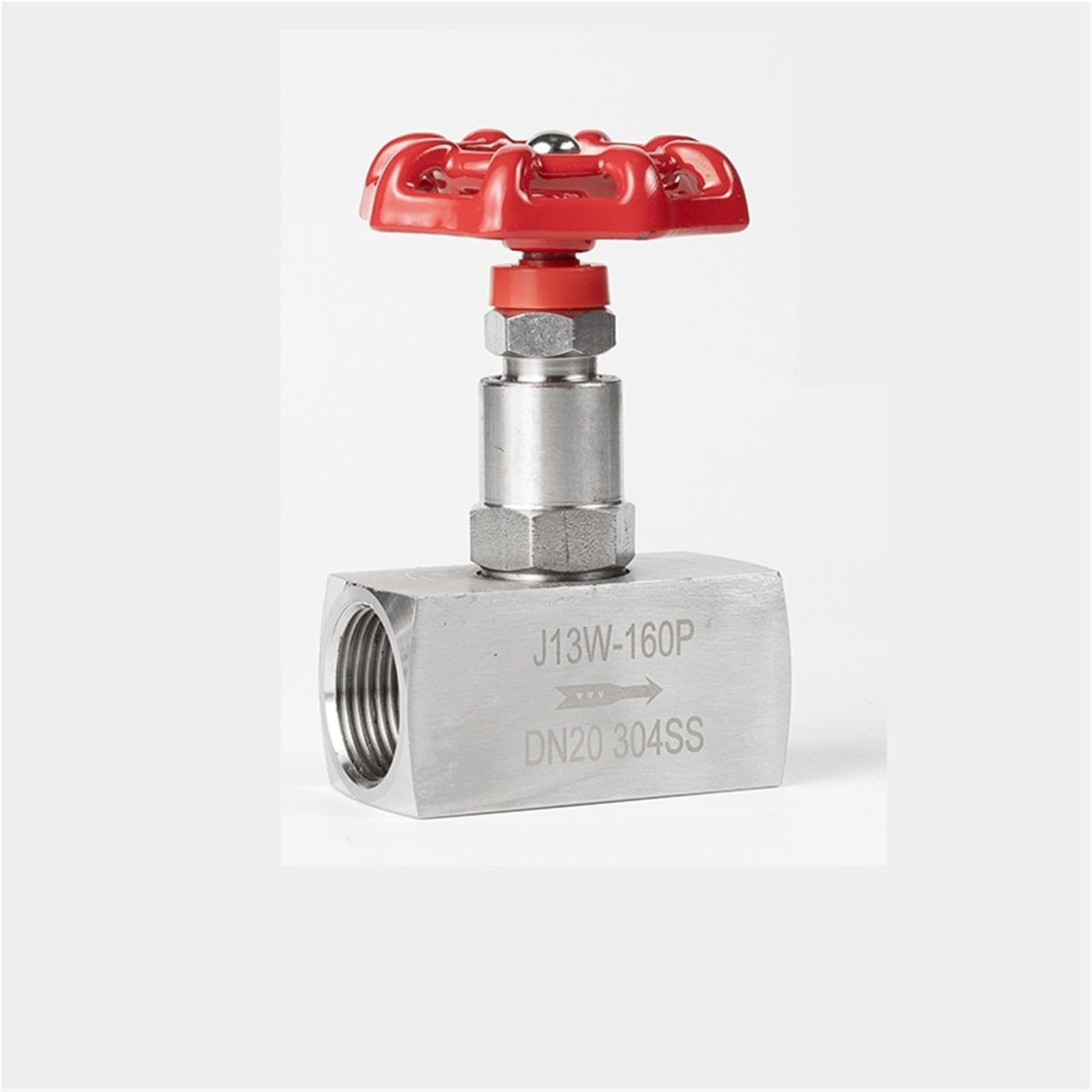 Vanne à boisseau sphérique et pointeau inox 316L DN25 J13WA-160P filetée pour fluide haute pression