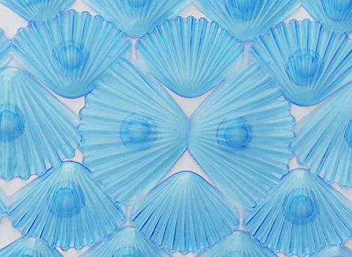 Waroom Home Non-Slip Bathtub and Shower Mat, Machine Washable PVC Bath Mat, Superior Grip & Drainage Square Bath Mat (C-Blue) - Thumbnail 3