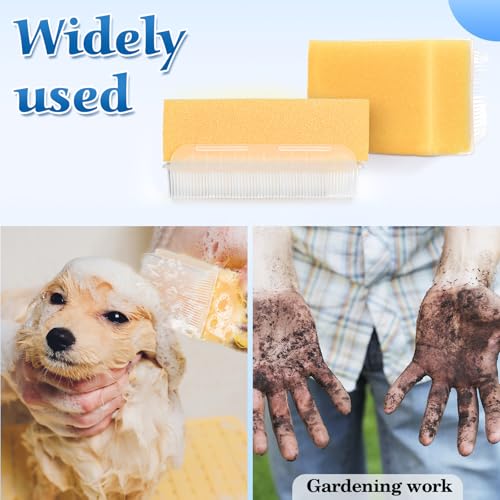 Image of 80 Pcs Surgical Hand Scrub Brush with Sponge Disposable Double Sided Cleaning Scrub Brush for Nails Sensitive Skin Wound Care Doctors Office Cat