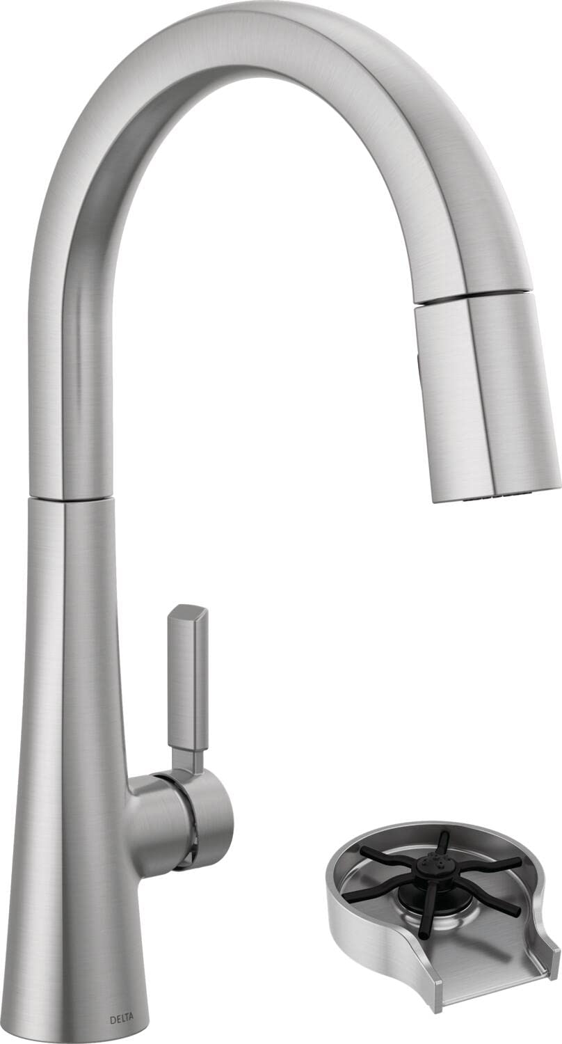 Delta Monrovia Küchenarmatur Chrom – Herausziehbarer Sprüher Mit Magnet-Docking & Touch-Clean