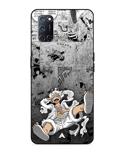 Image of Premium Anime 2 Case for Oppo A52 (Glossy Finish) Soft-Touch Metal TPU Back Cover, Shockproof, Designer, Aesthetic Mobile Phone Case