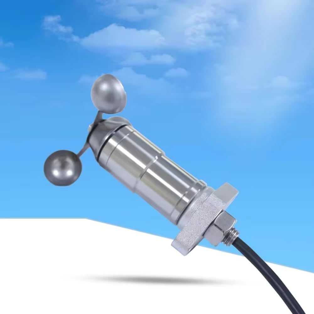 Anémomètre de Haute Précision à 3 Coupelles en Acier Inoxydable pour la Surveillance des Conditions Météorologiques Extérieures et des Grues à Tour