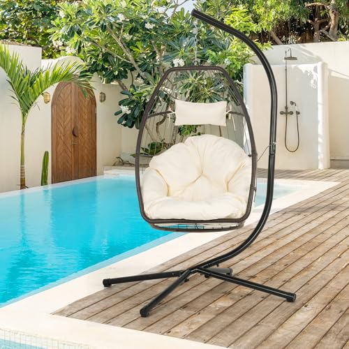 Fdw HK-CC79 Hammock Chair Stand, Outdoor Solid Steel Heavy Duty Construction thumb #4