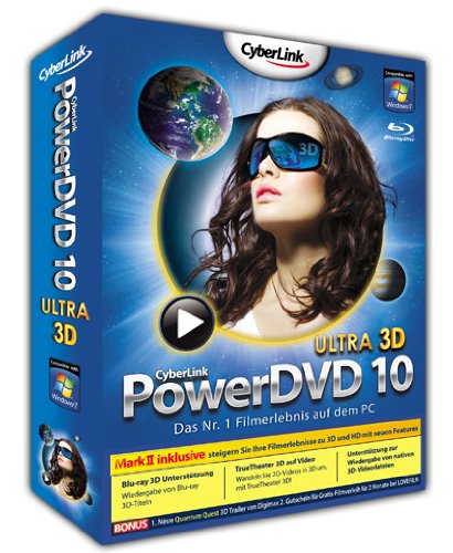 Preisvergleich Produktbild Cyberlink Power DVD 10 Ultra 3D Mark II