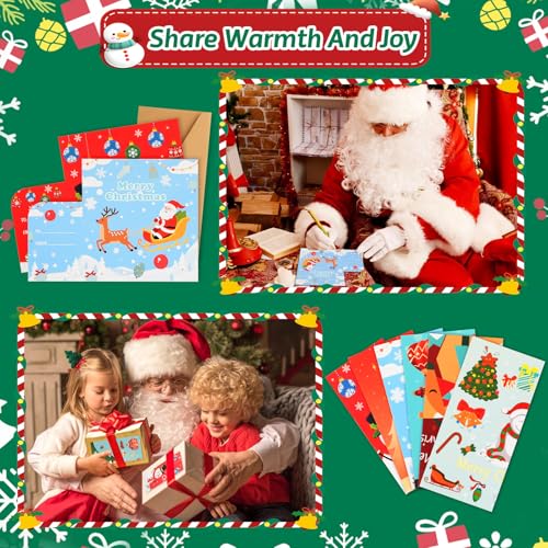 Sunwuun 24 Stück Geldgeschenk Weihnachten,Weihnachten Geldgeschenke Verpackung,Wunscherfüller Geschenk,Weihnachtsgeschenkkarten Angehörigen,Freunden,Schwestern