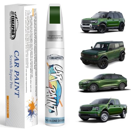 Image of Eruption Green Metallic(FA /M7476) Touch Up Paint for Ford, Exact Color Match Car Paint Scratch Repair Remover Pen Kit Fix Vehicle Chips and Automotive Nicks Scuff