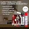Jo Chef Kitchen Torch with Butane Included – Refillable Lighter with Safety Lock & Adjustable Flame, Blow Culinary Torch for Cooking, BBQ, Creme Brulee, DIY and Soldering - 1 Can (3.38oz) Included #3