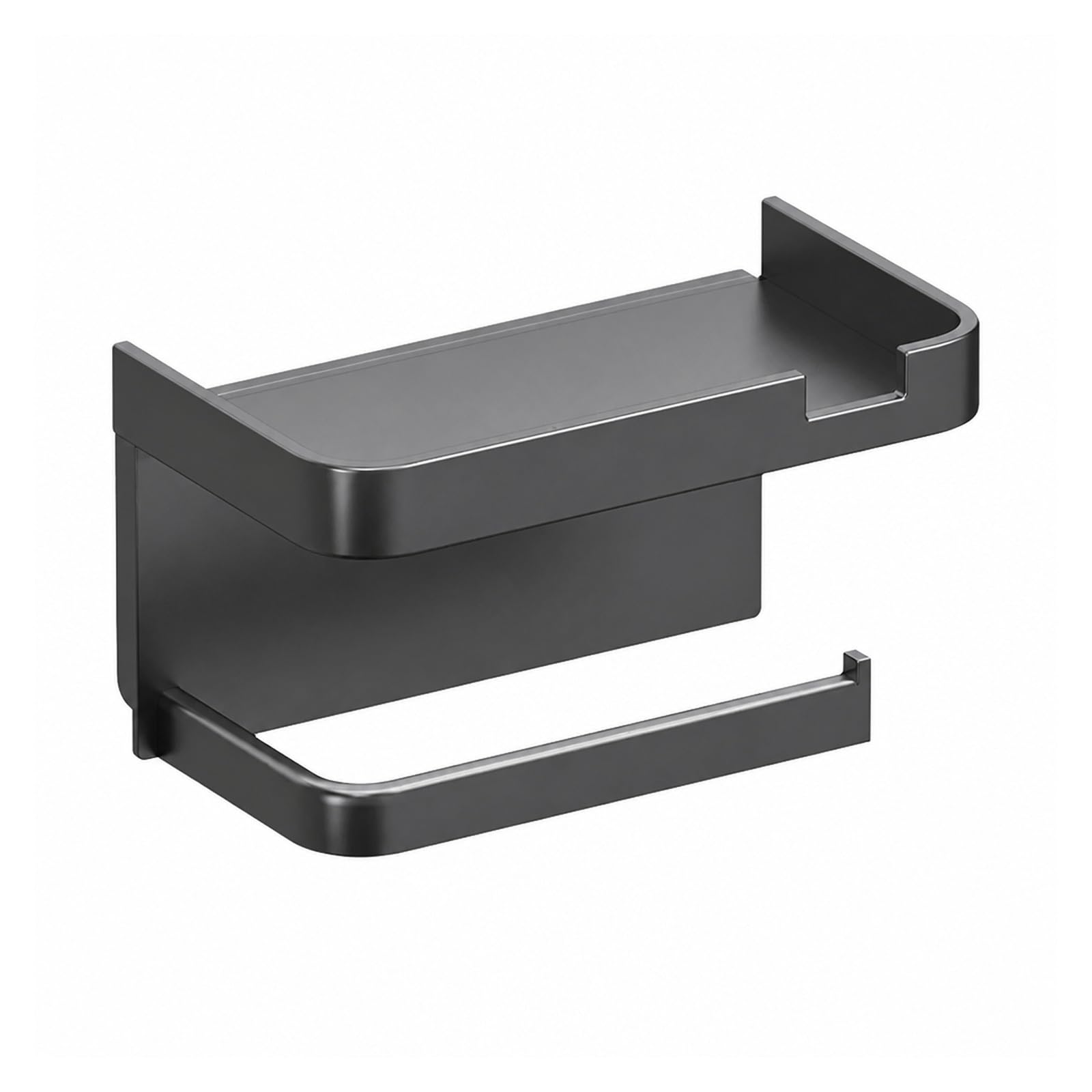 Toilet Roll Holder, Wall Mounted Toilet Paper Holder Plastic Storage Rack,for Bathroom