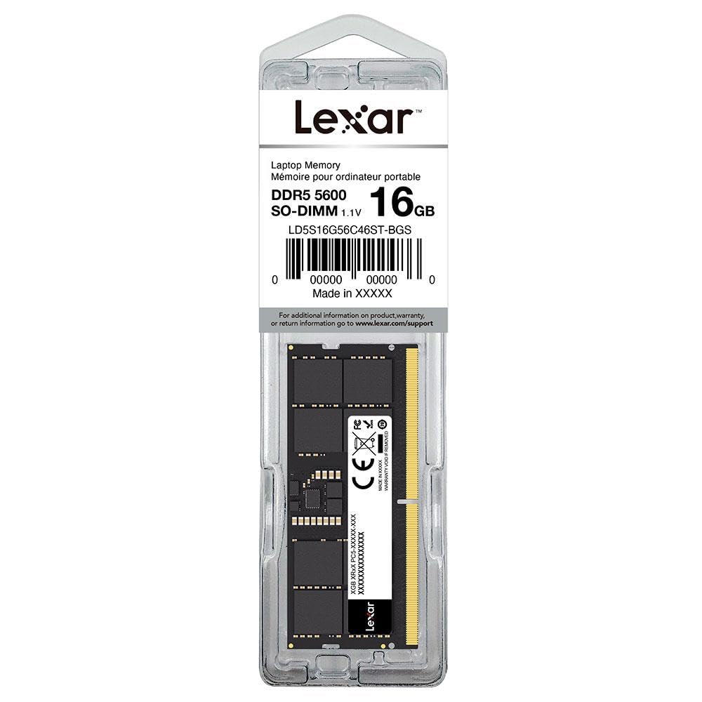 Amazon.co.jp: Pamięć Lexar 16GB DDR5 5600 SODIMM CL46。 : パソコン