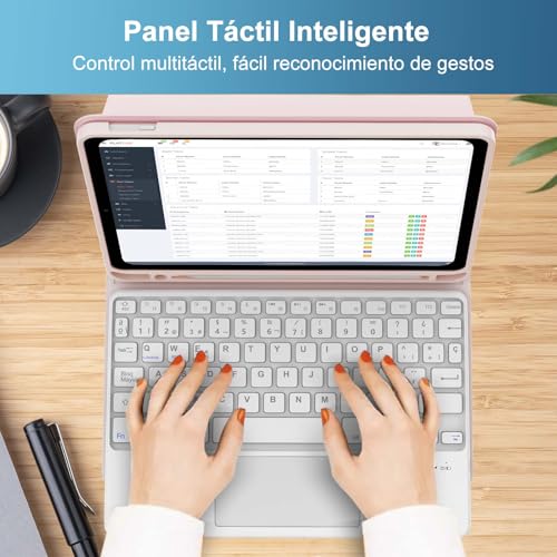 Teclado bluetooth magnético con trackpad de precisión para iPad Ñ 4