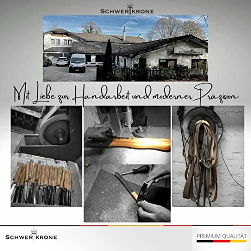 Foto von Schwertkrone Rasiermesser Herren mit 100 Premium Wechselklingen + Etui (Schwarz)