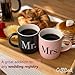 Triple Gifffted Tazas de café Mr and Mrs para parejas Imagen de Triple Gifffted Tazas de café Mr and Mrs para parejas