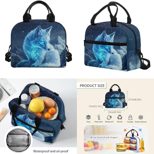 Wolf Kids School Backpack for Boys Portable Bookbags for School with Pencil Case for Kindergarten Elementary Lightweight Backpack with Lunch Box and Water Bottle Sleeves3