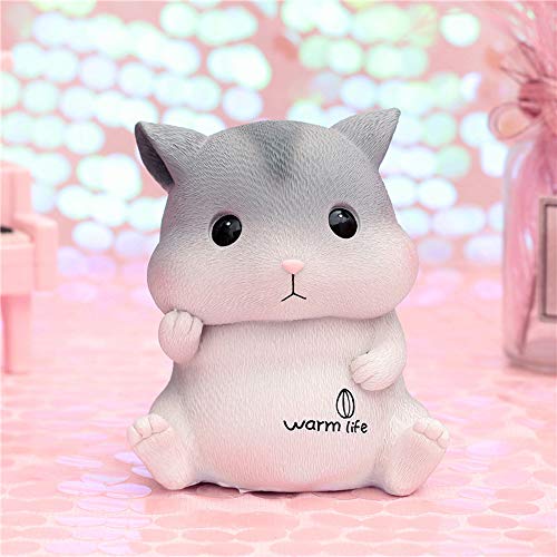 Preisvergleich Produktbild HIL Cartoon Hamster Sparschwein, Kinder Junge Mädchen Sparschwein Sparschwein, Niedliche Harz Ornamente, Kinderzimmer Dekoration Neujahr Geschenk Geburtstagsgeschenk,B / s / size