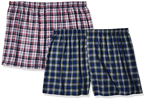 Hanes Men's Ultimate Tagless 2-Pack Tartan Boxers