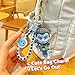 LG LOUIS GARDEN 2PCS Avatar Na'vi Character Keychains for Fans - Cute Pandora Cartoon Key Ring Pendant Set, Ideal Avatar Movie Gift for Birthday & Valentine's Day