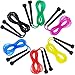 meekoo 6 Pieces 9 ft PVC Jumping Rope Colorful Skipping Jump Rope Versatile Jump Rope for Exercise Fitting Workout, 6 Colors